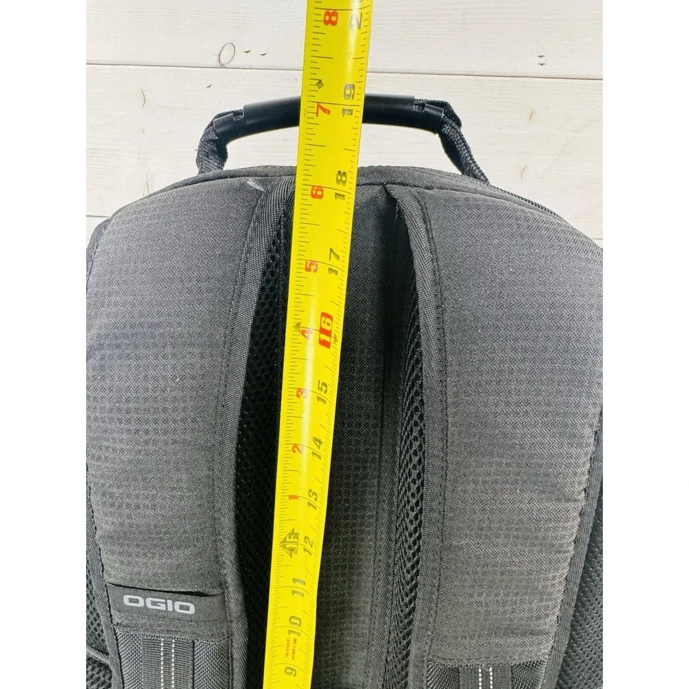 OGIO Alpha Prospect Backpack – Black On Black Laptop Travel/School Multi Pockets